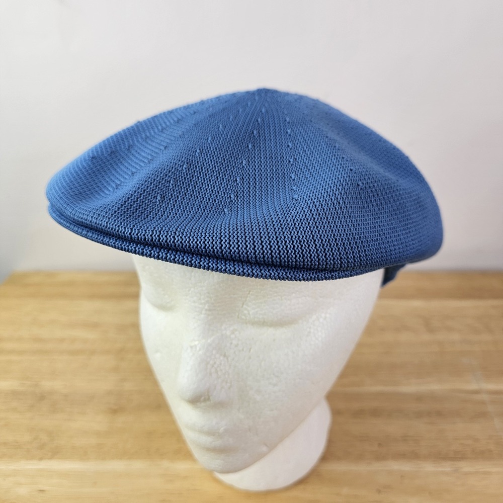 Town Talk Knit Newsboy‎ Hat Cap Blue Mens Cabbie Golf KY Myrtlewood Pinehills